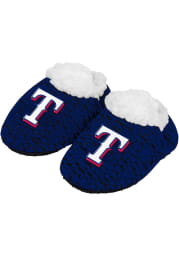 Texas Rangers Poly Knit Baby Slippers