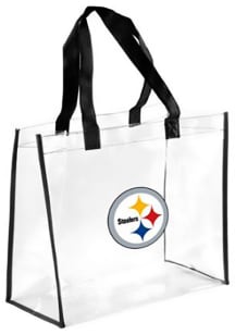 Forever Collectibles Pittsburgh Steelers White Stadium Approved Clear Bag