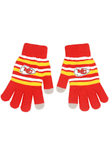 Forever Collectibles Kansas City Chiefs Stripe Knit Mens Gloves