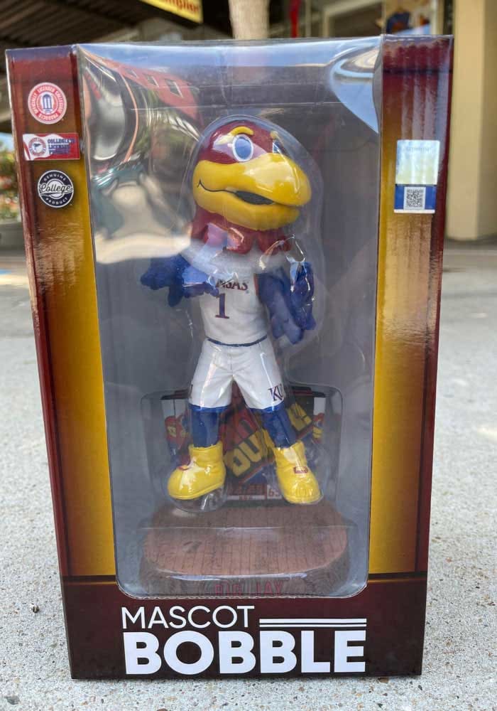 Kansas Jayhawks Benchwarmer Mascot Bobblehead