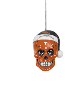 Texas Longhorns Sugar Skull Ornament