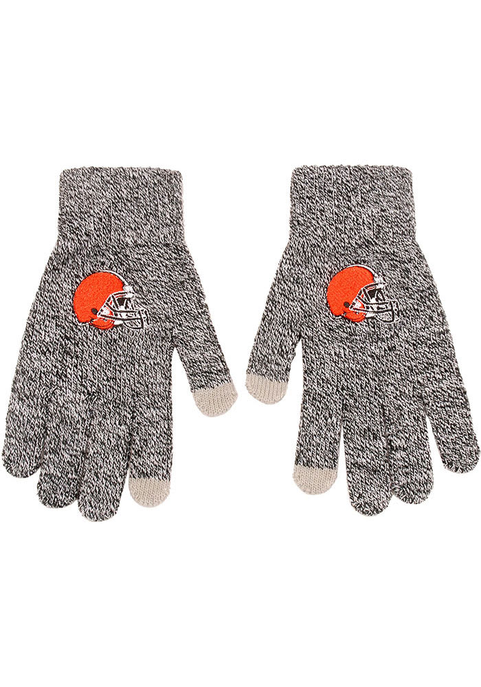 Cleveland Browns Gray Knit Mens Gloves