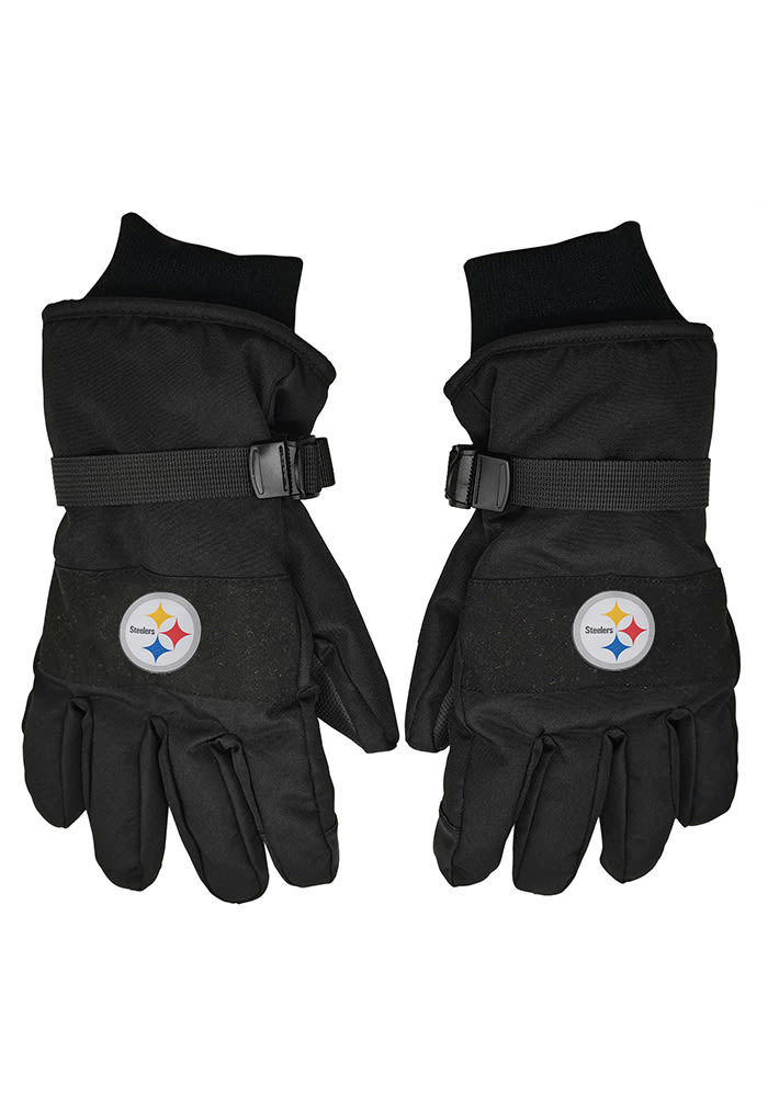 Forever Collectibles Pittsburgh Steelers Winter Gloves, Black, Size S/M, Rally House