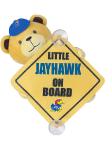 Forever Collectibles Kansas Jayhawks  Baby on Board Window Cling Plush