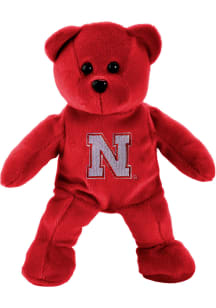 Forever Collectibles Red Nebraska Cornhuskers Solid Color Bear Plush