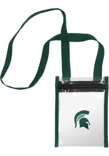 Forever Collectibles Michigan State Spartans Green Crossbody Clear Bag
