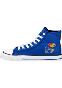 Kansas Jayhawks Blue Hi Top Mens Shoes