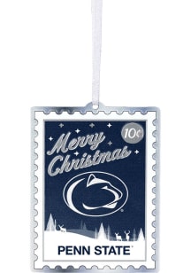 White Penn State Nittany Lions Metal Stamp Ornament