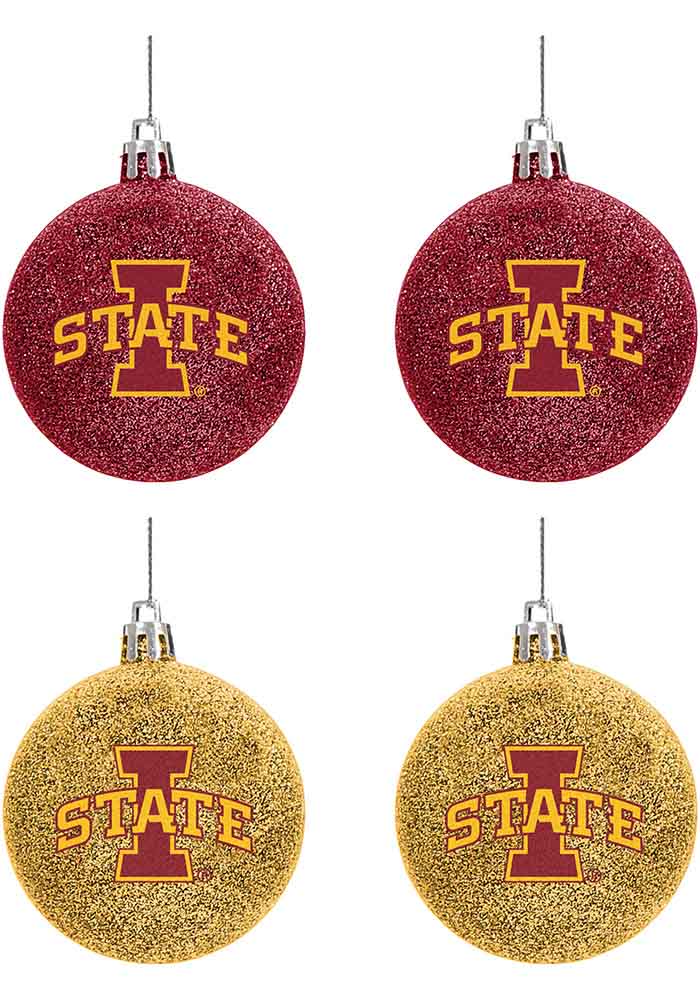 Iowa State Cyclones 3 Pack Basketball Ornament - Sports Unlimited
