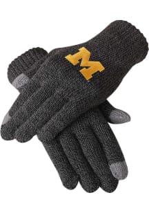 Forever Collectibles Michigan Wolverines Charcoal Gray Mens Gloves