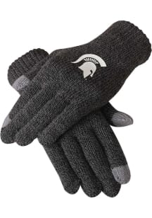 Forever Collectibles Michigan State Spartans Charcoal Gray Mens Gloves