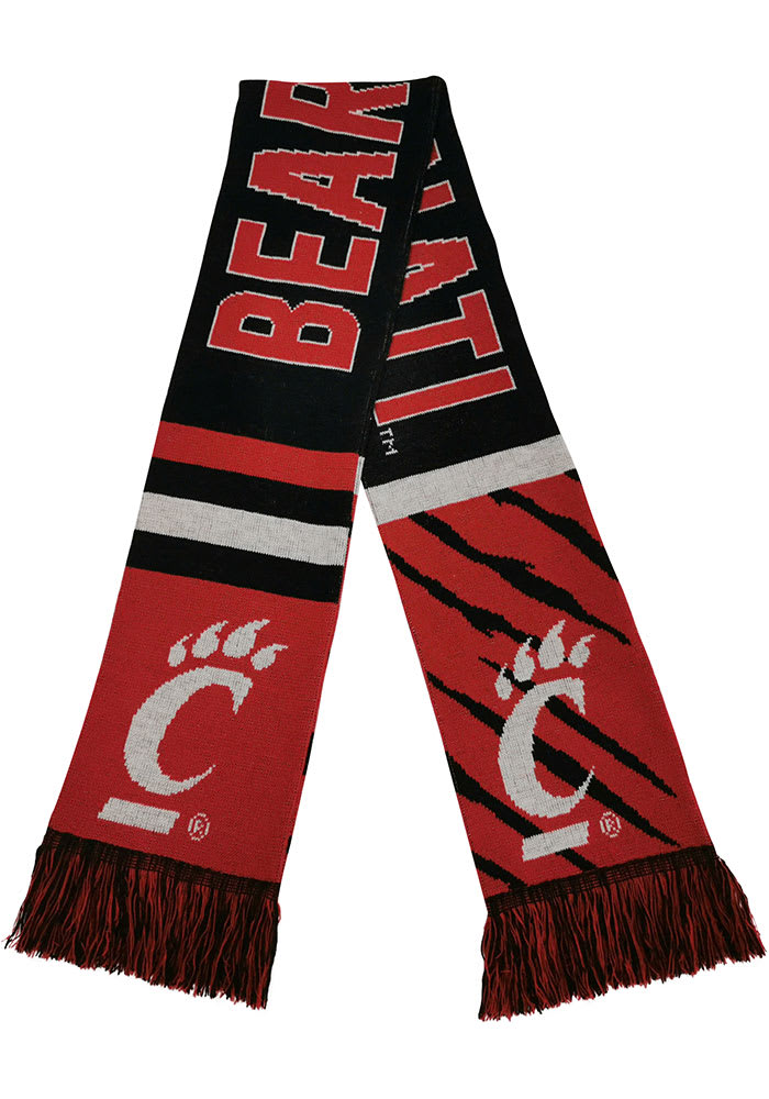 Forever Collectibles Cincinnati Bearcats Reversible Thematic Mens Scarf