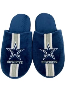 Forever Collectibles Dallas Cowboys Team Stripe Youth Slippers