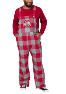 Forever Collectibles Ohio State Buckeyes Mens Red Buffalo Plaid Pants