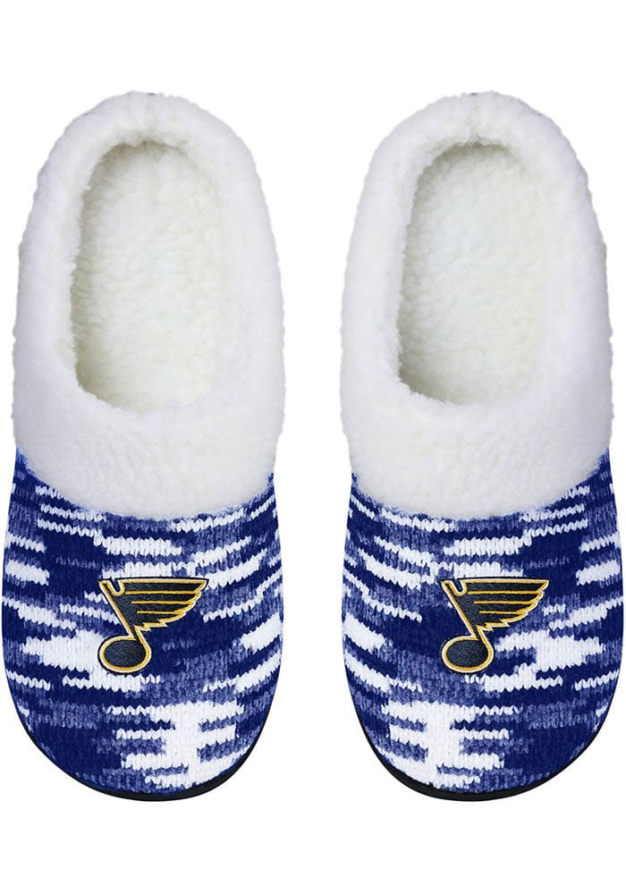 St Louis Blues Colorblend Women's Slippers, Blue, Size XL, Rally House