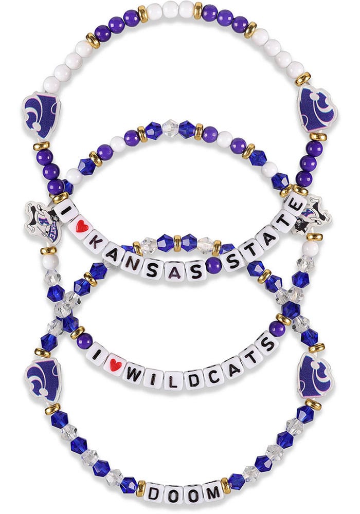 Forever Collectibles K-State Wildcats 3pk Womens Bracelet