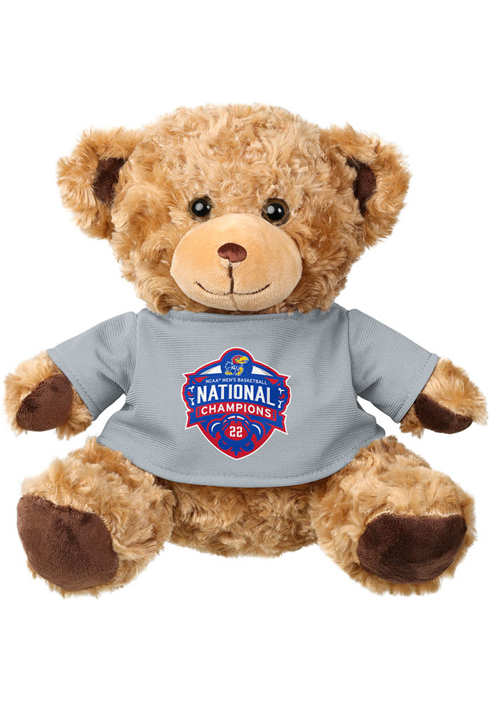 Kansas Jayhawks National Champs Tshirt Bear Plush