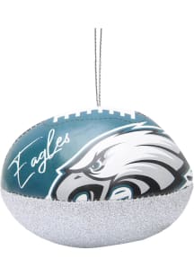 Philadelphia Eagles Leather Football Ornament