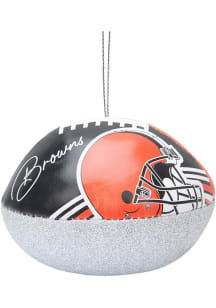 Cleveland Browns Leather Football Ornament