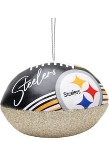Pittsburgh Steelers Leather Football Ornament