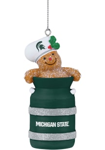 Green Michigan State Spartans Milk Jug Ornament