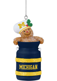 Yellow Michigan Wolverines Milk Jug Ornament