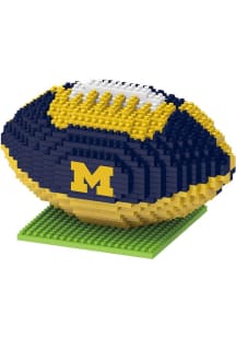 Forever Collectibles Navy Blue Michigan Wolverines 3D Mini BRXLZ Football Puzzle