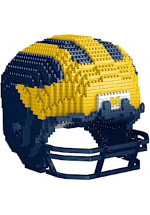 Forever Collectibles Blue Michigan Wolverines 3D Mini BRXLZ Helmet Puzzle
