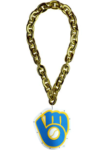 Milwaukee Brewers Big Logo Light Up Chain Spirit Necklace
