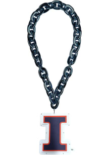 Orange Illinois Fighting Illini Big Logo Light Up Chain Spirit Necklace