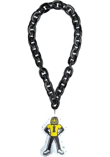 Black Iowa Hawkeyes Big Logo Light Up Chain Spirit Necklace