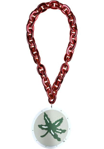 Red Ohio State Buckeyes Big Logo Light Up Chain Spirit Necklace