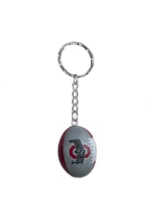 Red Ohio State Buckeyes 2 Inch Ball Keychain