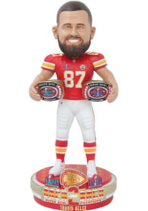 Travis Kelce Kansas City Chiefs SB LVIII Champs Bobblehead