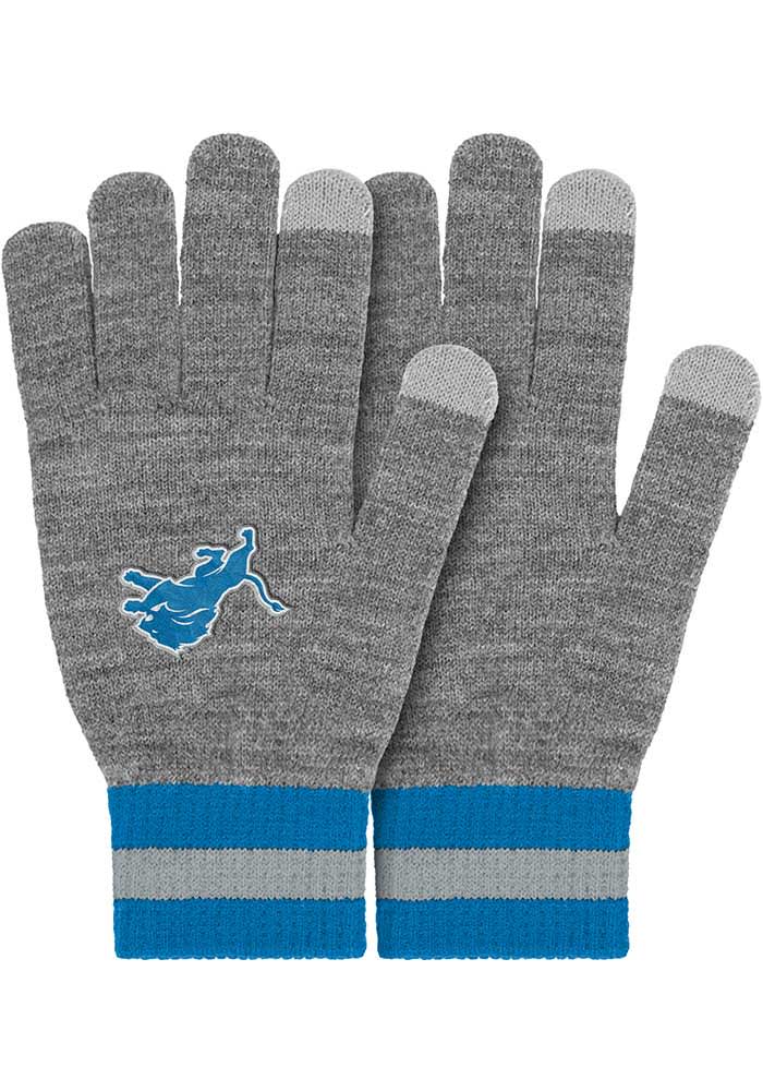 Detroit Lions 2023 Wordmark Mens Gloves GRAY