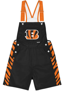Forever Collectibles Cincinnati Bengals Mens Black Solid Big Logo Overalls