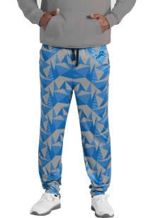 Forever Collectibles Detroit Lions Mens Blue Geometric Print Sleep Pants