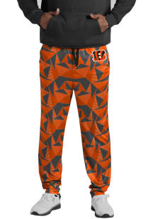 Forever Collectibles Cincinnati Bengals Mens Black Geometric Print Sleep Pants