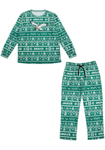 Forever Collectibles Philadelphia Eagles Mens Kelly Green Retro Big Logo Ugly Printed Sleep Pants