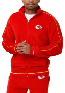 Forever Collectibles Kansas City Chiefs Mens Red Velour Track Jacket