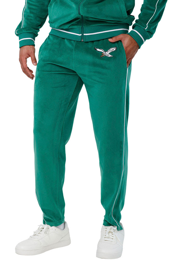 Forever Collectibles Philadelphia Eagles Mens Retro Velour Bottoms