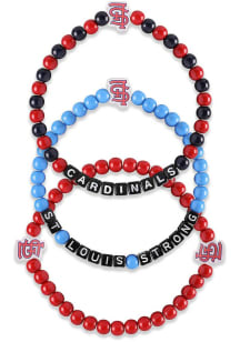St Louis Cardinals Stl 3 Pack Team Mens Bracelet