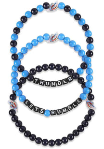 Oklahoma City Thunder Thunder 3 Pack Team Mens Bracelet