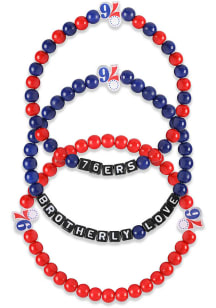 Philadelphia 76ers 76Ers 3 Pack Team Mens Bracelet
