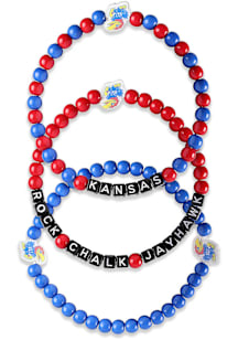 Kansas Jayhawks Jayhawks 3 Pack Team Mens Bracelet