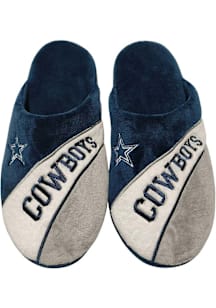 Dallas Cowboys Action Curve Wordmark Mens Slippers
