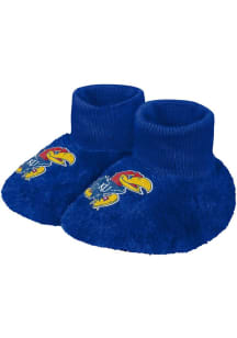 Kansas Jayhawks Big Logo Sherpa Baby Slippers
