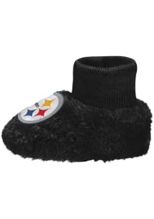 Pittsburgh Steelers Big Logo Sherpa Baby Slippers