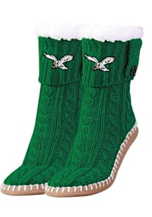 Philadelphia Eagles Logo Sherpa Footy Womens Slippers