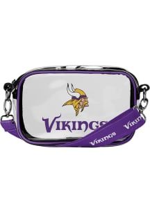 Forever Collectibles Minnesota Vikings Purple Clear Camera Clear Bag
